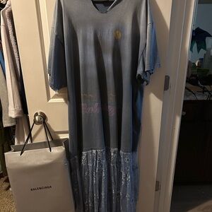 Balenciaga Blue Graphic Dress size 3